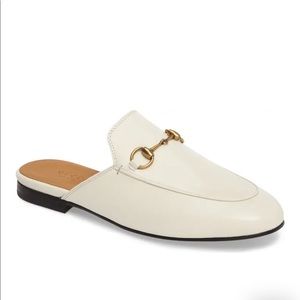 Gucci Princeton Loafer Mule White Leather